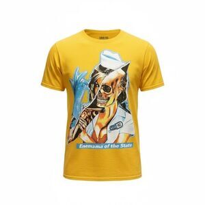 NWOT Unisex Yellow Blink 182 Graphic T-Shirt “Enema Of The State” - Size 3XL